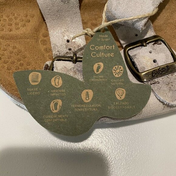 NEW BioStep Gray Leather Comfort Sandals 8.5 - Picture 10 of 11